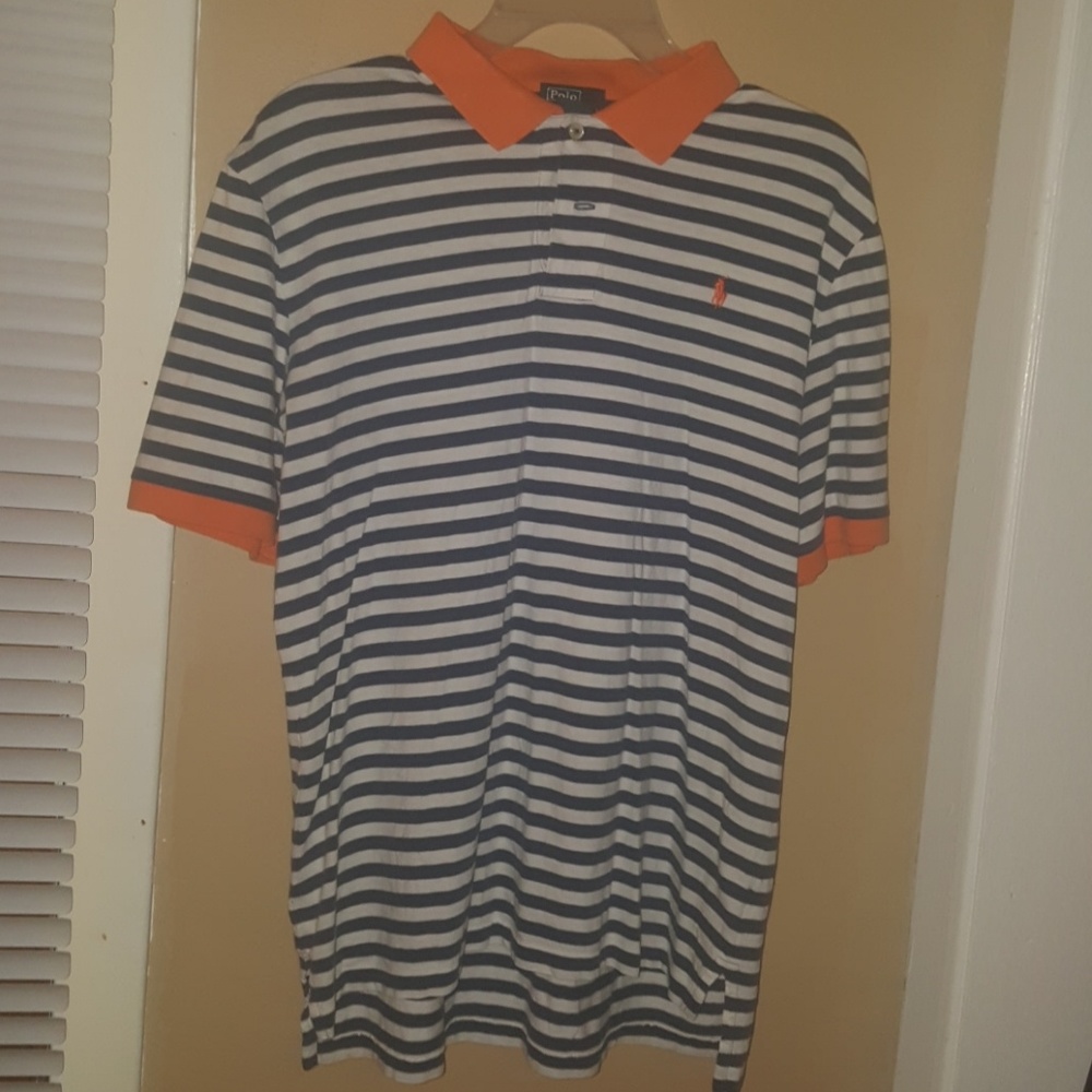 Striped polo shirt